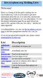 Mobile Screenshot of lists.tryphon.org